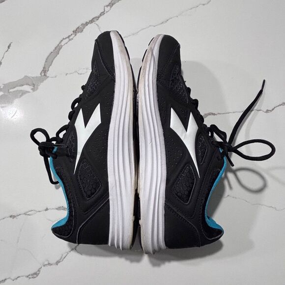 Diadora Nucleo 2 | Women’s Sz 9M Athletic Running Black Teal Blue Sneakers Shoes - Picture 7 of 11